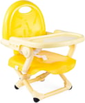 Rehausseur Chaise Bébé Pour Enfants De 6 Mois À 3 Ans (15 Kg), Chaise Haute Portable, Réglable, Avec Fermeture Compacte Et Plateau Amovible Couleur: Jaune