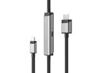 Alogic Ultra - Kabel För Ström / Audio / Video - 24 Pin Usb-C, Usb-C (Enbart Ström) Till Hdmi Hane - 1 M - Skärmad - Rymdgrå - Stöd För 4K, Strömförsörjningsstöd