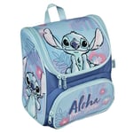Scooli - CUTIE Sac d'école maternelle Stitch - Compartiment principal et poche frontale - Bretelles et dos rembourrés - Idéal pour les enfants à partir de 3 ans