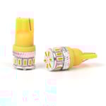 4X T10 Canbus W5W 18 st 3014 LED - Gul Gul one size