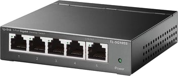 TP-Link TL-SG105S, 5 Port Gigabit Ethernet Network Switch,Ethernet Splitter, Hub