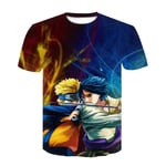 TJJF Anime T-Shirt 3D Ninja Casual Street T-Shirt Harajuku Fashion O-Collar Men'S T-Shirt