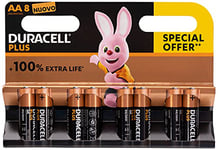 Duracell Plus Power MN1500 AA Battery 8pk