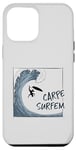 Coque pour iPhone 14 Pro Max Carpe Surfem ! Saisis la grosse vague ! Wipeout Surf Irony