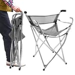 Tabouret Pliant De Camping Relaxdays - Avec Sac à Dos, Portable, Poche De Rangement