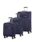 AMERICAN TOURISTER DEEP DIVE Set of 3 trolleys: cabin, medium and large expandable