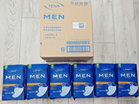 96x (6x16) Case of TENA Men Level 3, Premium Protect, High Absorbency, Discreet