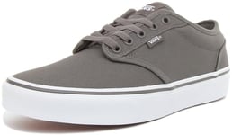 Vans Men's Atwood Trainers, Grey Canvas Pewter White, 7 UK