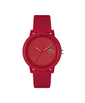 Lacoste Analogue Quartz Watch for Men with Red Silicone Bracelet - 2011173