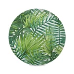 ALARGE Round Placemat,Watercolor Tropical Palm Leaves Place Mats Washable Heat and Stain Resistant Table Mat Kitchen Dining Decoration Set of 6