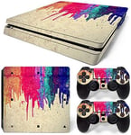 Pattern Series Vinyl Skin Sticker For Ps4 Slim Controller & Console Protect Cover Decal Skin (Paint)