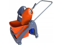 Splast TS-0001 Trolley med enkel hink 1x25l + Wringer orange och blå