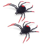 ROBO ALIVE Crawling Spider, Battery-Powered Robotic Toy, Glow in the Dark Toy Spider, Robotic Moving Spider Toy (2 Pack)