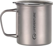Lifeventure Superlight Titanium Insulated Double Wall Mug With Lid And Folding –