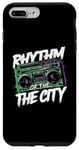 Coque pour iPhone 7 Plus/8 Plus Rythme de la ville - Vintage Ghettoblaster Boombox Lover