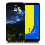 Samsung Galaxy J6 (2018) mobilskal silikon tryckmönster - Stjärnhimmel