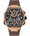 Bulova Precisionist X Special Edition Mens Brown Watch 98B356 Leather - One Size
