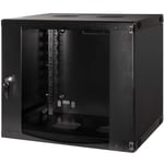 19" Väggskåp/serverskåp U9 540 x 450 x 460 mm Omonterat Svart