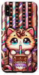 iPhone XS Max Kawaii Chocolate Milk Cat - Charming Japanese-Inspired Art Case