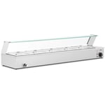Royal Catering Bain marie - 2,000 W 5 GN 1/2 Tappkran Glasskydd