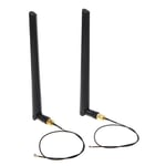 Carte réseau double bande pour routeur WiFi 2.4GHz 5GHz,2x 6dBi,antenne,câble U.fl IPEX N8S5