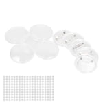 100 set Blank Badge Making Kit 25 mm Transparent slitstark Utsökt utförande Knapp Badge Maker Set för gör-det-själv hantverk