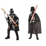 Rubie's Official Disney Star Wars The Mandalorian Kids Costume & Official Disney Star Wars Darth Vader Classic Costume, Childs Size Small Age 5-6 Years, Height 116 cm