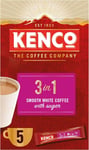 Kenco 3 in 1 Smooth White Instant Coffee with Sugar Sachets 5X20G (Pack of 7, To