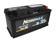 Nordmax NordMax AGM Start/Stoppbatteri 12V 105Ah 950A NM020AGM