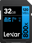 Lexar Professional 800x SDHC UHS-I C10 V10 U1 R120/45MB 32GB