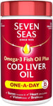 Seven Seas Omega-3 FISH Oil plus Cod Liver Oil, 120 Capsules