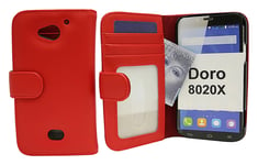 Plånboksfodral Doro 8020X (Röd)