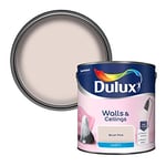 Dulux Walls & Ceilings Matt Emulsion Paint, Blush Pink, 2.5 Litres