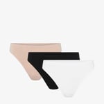 Urban Quest Bamboo String Brief 3-Pack XS - Vit, Svart, Rosa Underkläder för löpning