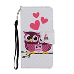 Xiaomi Redmi Note 9 Pro Case Phone Cover Flip Shockproof PU Leather with Stand Magnetic Money Pouch TPU Bumper Gel Protective Case for Xiaomi Redmi Note 9 Pro Wallet Case Owl