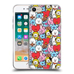 Head Case Designs Officially Licensed BT21 Line Friends Colourful Basic Patterns Soft Gel Case Compatible With Apple iPhone 7/8 / SE 2020 & 2022