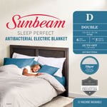Sunbeam Sleep Perfect Antibacterial Electric Blanket - Double