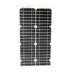 Panneau Solaire photovoltaïque en Silicone 30 W 12 V Batterie