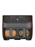 Instant Vortex Plus Dual Air Fryer With Clearcook, Black 7.6L- Air Fry, Bake, Roast, Grill, Dehydrate &Amp; Reheat