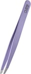 Rubis Slanted Tweezers - Non-Slip - Eyebrow Tweezers - Purple