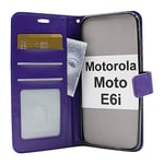 Crazy Horse Wallet Motorola Moto E6i (Lila)