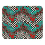 Mousepad Computer Notepad Office Unique Vintage Wild Crazy Rock N Roll Chevron Rose Home School Game Player Computer Worker Inch