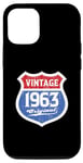 Coque pour iPhone 14 Pro Vintage Route Original 1963 Birthday Edition Limitée Classic