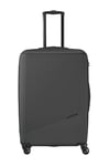 travelite 4-wheel hard shell suitcase large 96 litres, luggage series BALI: ABS hard shell trolley with TSA combination lock, 77 cm