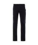 Boss Mens Sustainable Stretch Cotton Satin Slim Fit Trousers - Black - Size 30W/32L