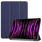 EIDERWOOD iPad Air 13" (2025 / 2024) Tri-Fold Läder Fodral - Blå