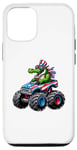Coque pour iPhone 14 Pro Crocodile 4 juillet Monster Truck American