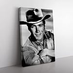 Big Box Art Clint Eastwood (1) Canvas Wall Art Print Ready to Hang Picture, 76 x 50 cm (30 x 20 Inch), Multi-Coloured