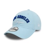 NEW ERA LA DODGERS BASEBALL CAP.9TWENTY MLB WORDMARK BLUE STRAP COTTON HAT S24