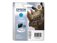 Epson T1002 - 11.1 ml - cyan - originale - blister - cartouche d'encre - pour Stylus SX515W, SX600FW, SX610FW; Stylus Office B1100, B40W, BX310FN, BX600FW, BX610FW